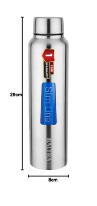 BALTRA Relax Stainless Steel Fridge Water Bottle (1000 ML, Pack of 1) of Single Walled (750 ML, Pack of 1)