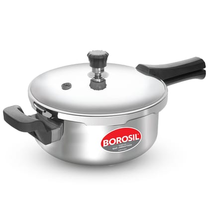 Borosil 3 L Triply Outerlid Presto Cooker | SS304 Food Grade Stainless Steel Pressure Cooker