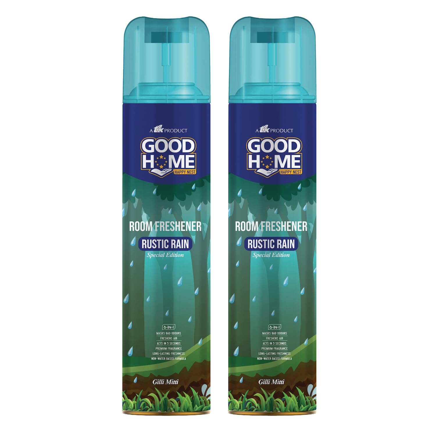 Good Home Rustic Rain Room Freshener 130ml (pack of 2)