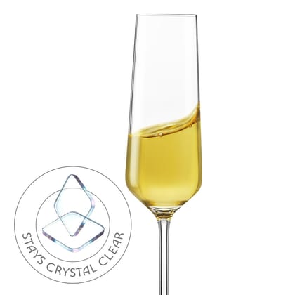 Borosil 190ml x 2pc Royale Champagne Glass Set | Wine Glasses for Red & White Wine, Cocktails & Mocktails | Elegant Glassware for Home, Parties & Gifting