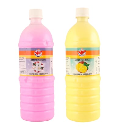 Phenyl Fresh Floor Cleaner (Lemon & Jasmine Fragrance) , Pack Of 2 , 1 Liter Each