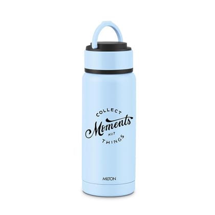 Milton Tiny 350 Thermosteel Water Bottle 330 ml Stainless Steel, Long Hours Hot and Cold, Leak Proof Lid, Easy to Carry, ISI Certified I Vacuum Insulated I for Office, Gym, School I Light Blue