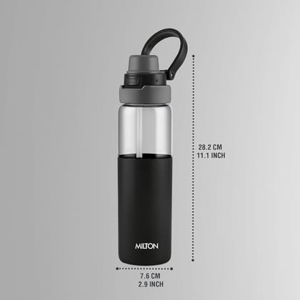 MILTON Navi 800 2-in-1 Lid Sip or Gulp Water Bottle 800 ml | Sturdy Handle I BPA Free| Food-Grade | One-Touch Open | Leak-Proof | Ideal for Office, School, College, Gym