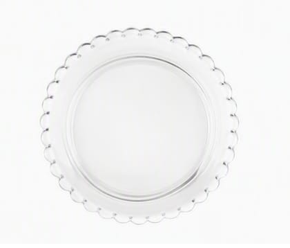 Borosil Borosilicate Fiesta Snack 19cm Glass Plate Set Of 2 