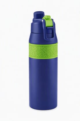 Milton Supertwin 900 Thermosteel Water Bottle 915 ml with Smart Dual Lid Design,Sip through Straw or Pop the cap for Quick Gulp,Hot & Cold, Leak Proof,ISI Certified, Vacuum Insulated,Office,Gym