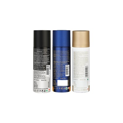 Denver Black Code, Pride & Imperial Nano Deodorant for Men 50ml (Pack of 3)